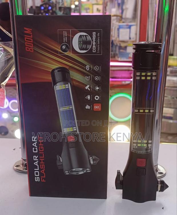 Alarm Torch Multifunctional Solar Flashlight