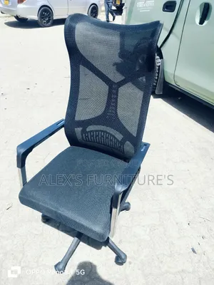 Metallic Arms Office Chair