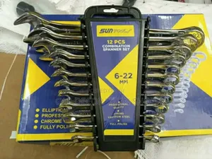 12pcs 6_22mm Combination Ratchet Wrench Spanner Set