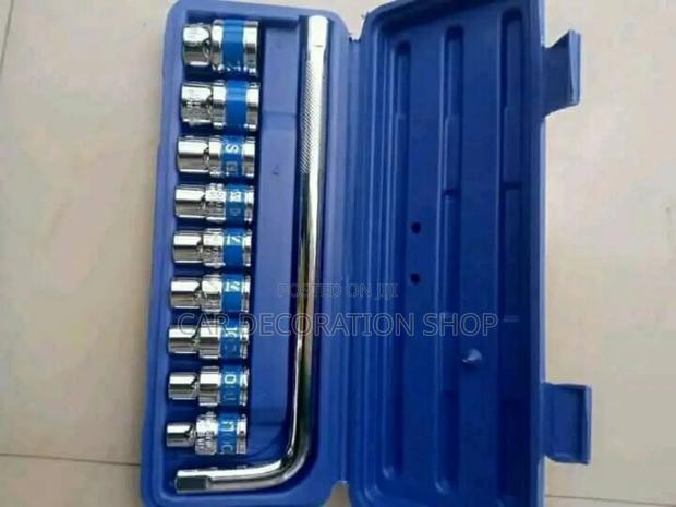 1/2' Drive Metric Socket Heavy Socket Wrench 10pc - main view