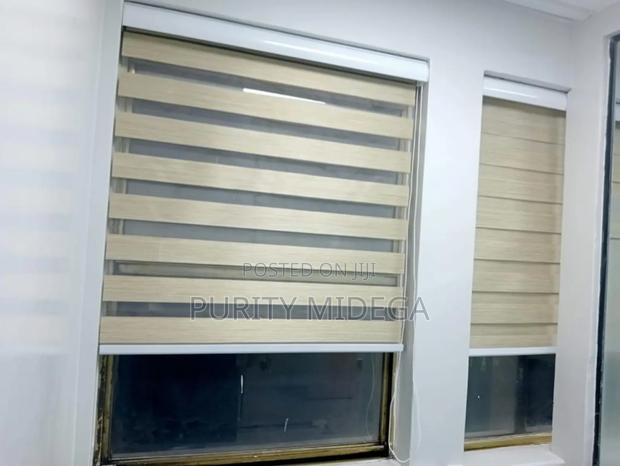 Cream Zebra Blinds/ Horizontal Blinds - thumbnail 2