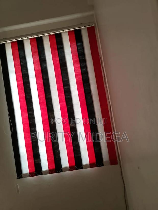 Black,Red and White Fabrics of Vertical Blinds - thumbnail 3
