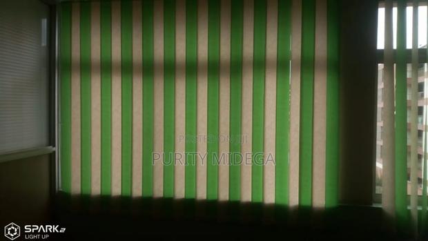 Green,White Fabrics of Vertical Blinds