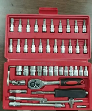 46pc Mechanical Socket Wrench Hand Spanners