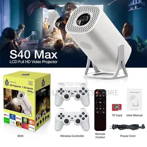 S40 Max 2-in-1 Smart Projector Game Console Android 11 Wif