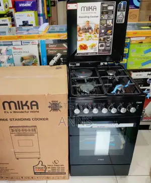 Mika 60×60 Black3gas+1electric Standing Cooker