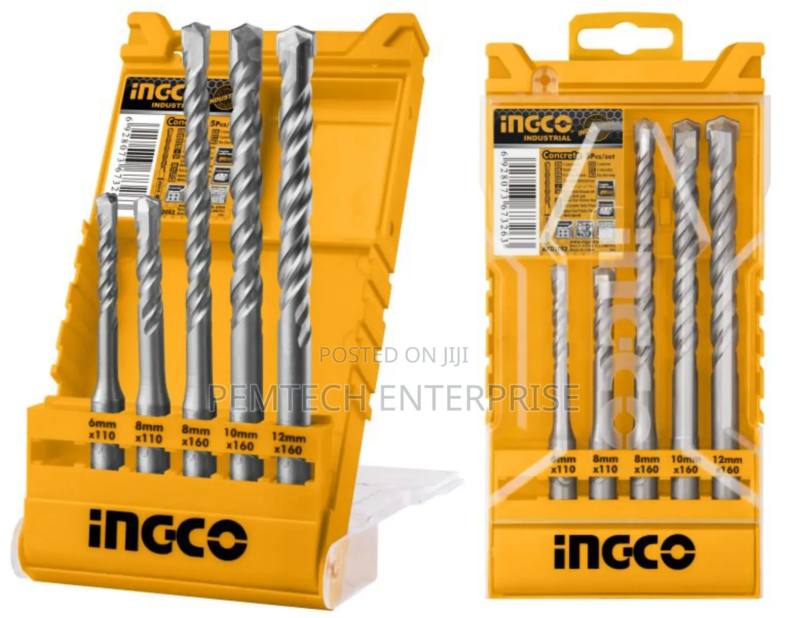 INGCO AKD2052 5 PCS SDS Plus Hammer Drill Bits Set