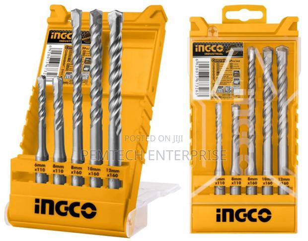 INGCO AKD2052 5 PCS SDS Plus Hammer Drill Bits Set - main view
