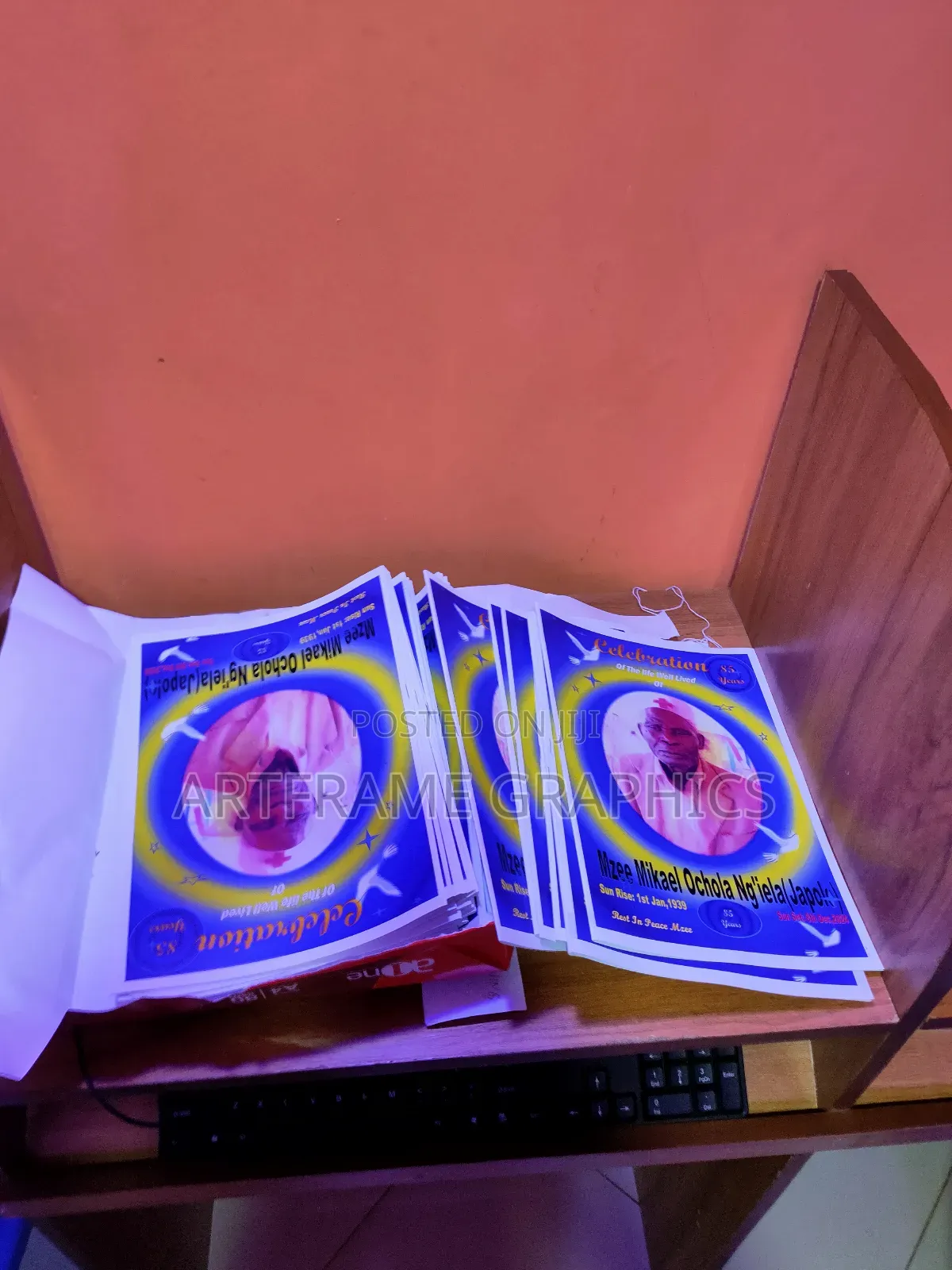 Eulogy A5 Printing Bulk 8 Pages 600 - 1000