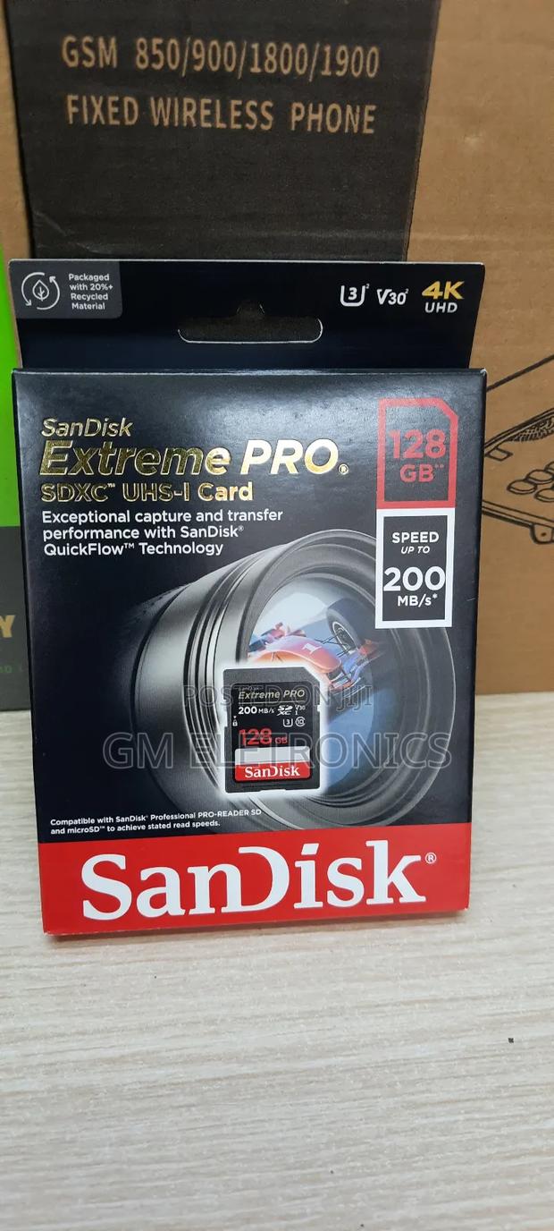 Sandisk 128gb Extreme Pro Uhs-I SDXC Memory Card (Class-10) - main view