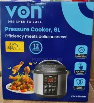 Von Instant 6L Digital/Electric Pressure Cooker