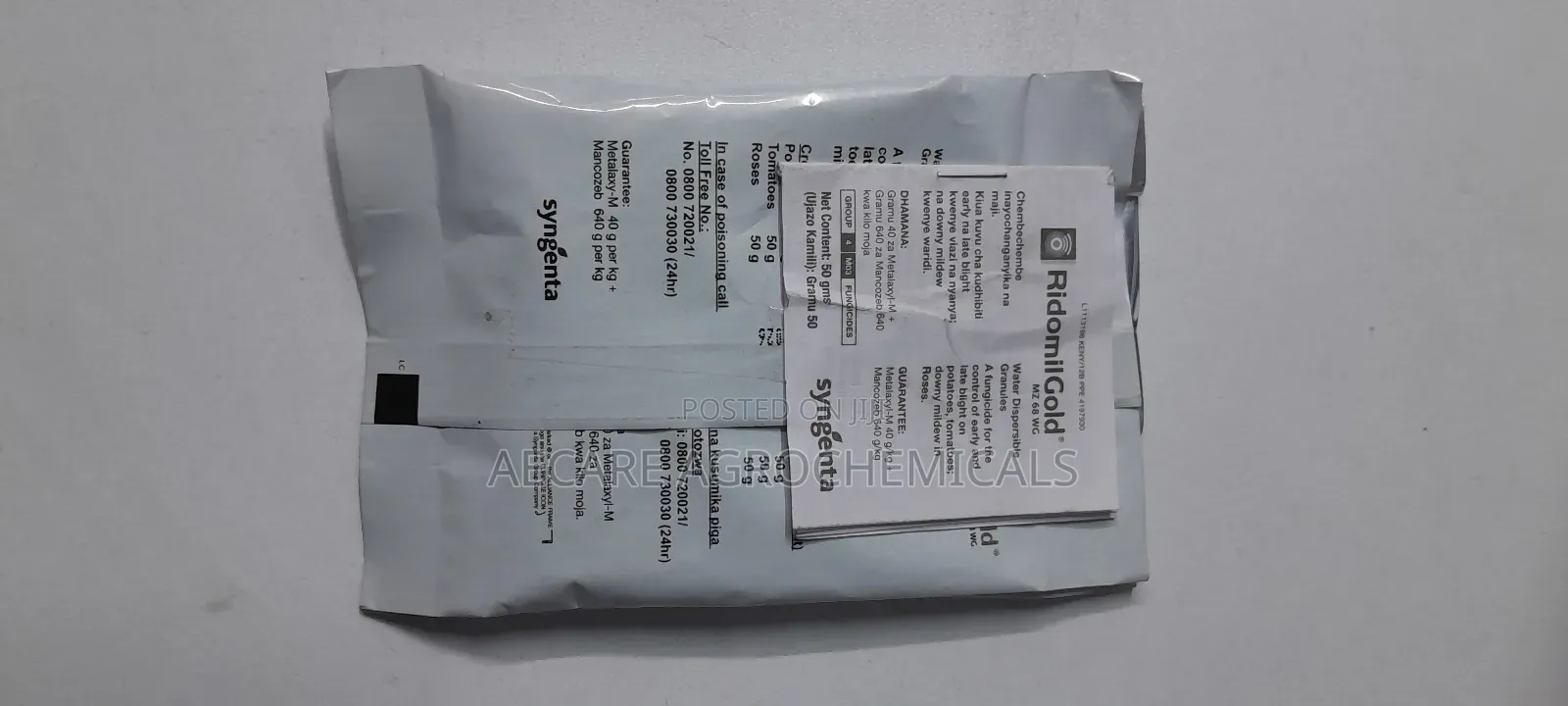 Ridomil-gold Fungicide 50g,  250G And 1kg