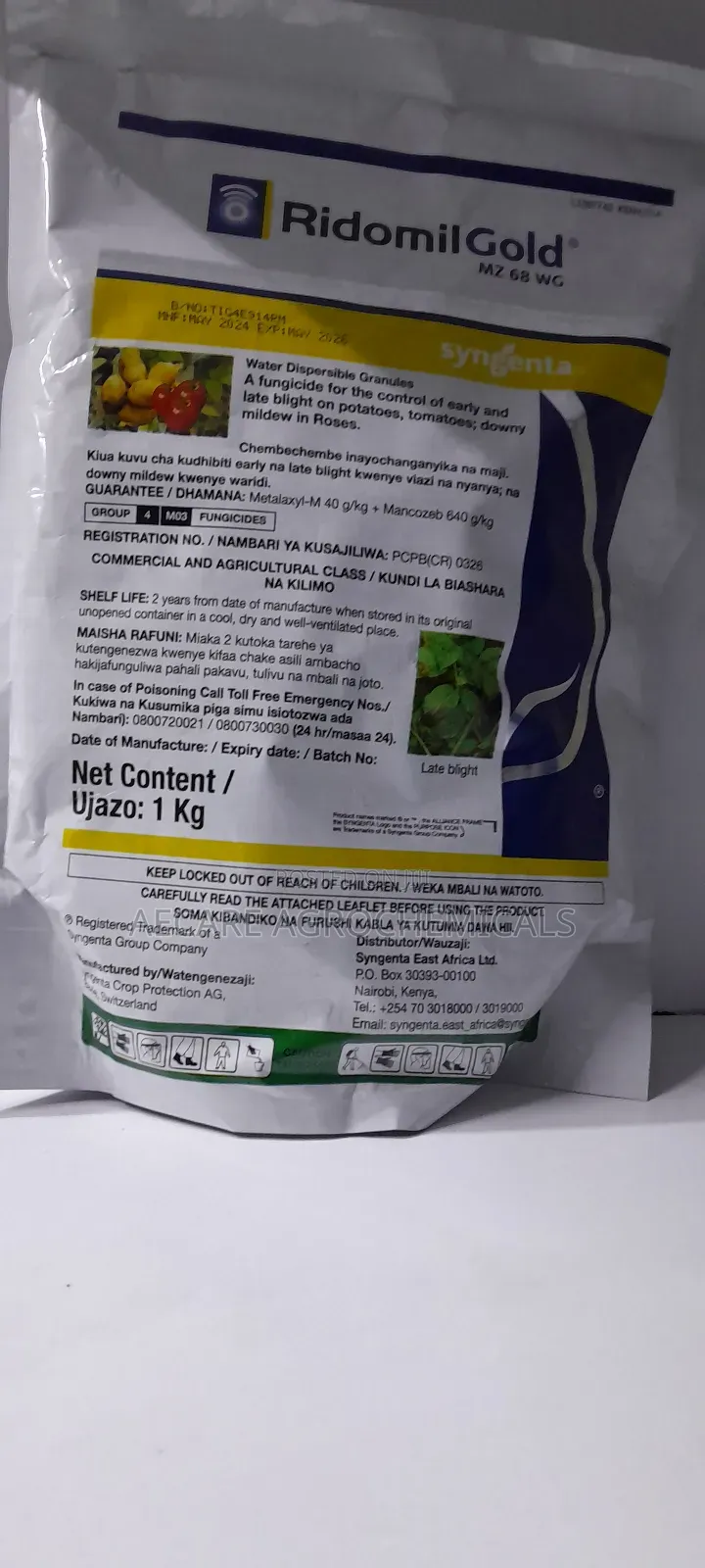 Ridomil-gold Fungicide 50g,  250G And 1kg