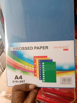 EMBORSED Paper Assorted Colors Available