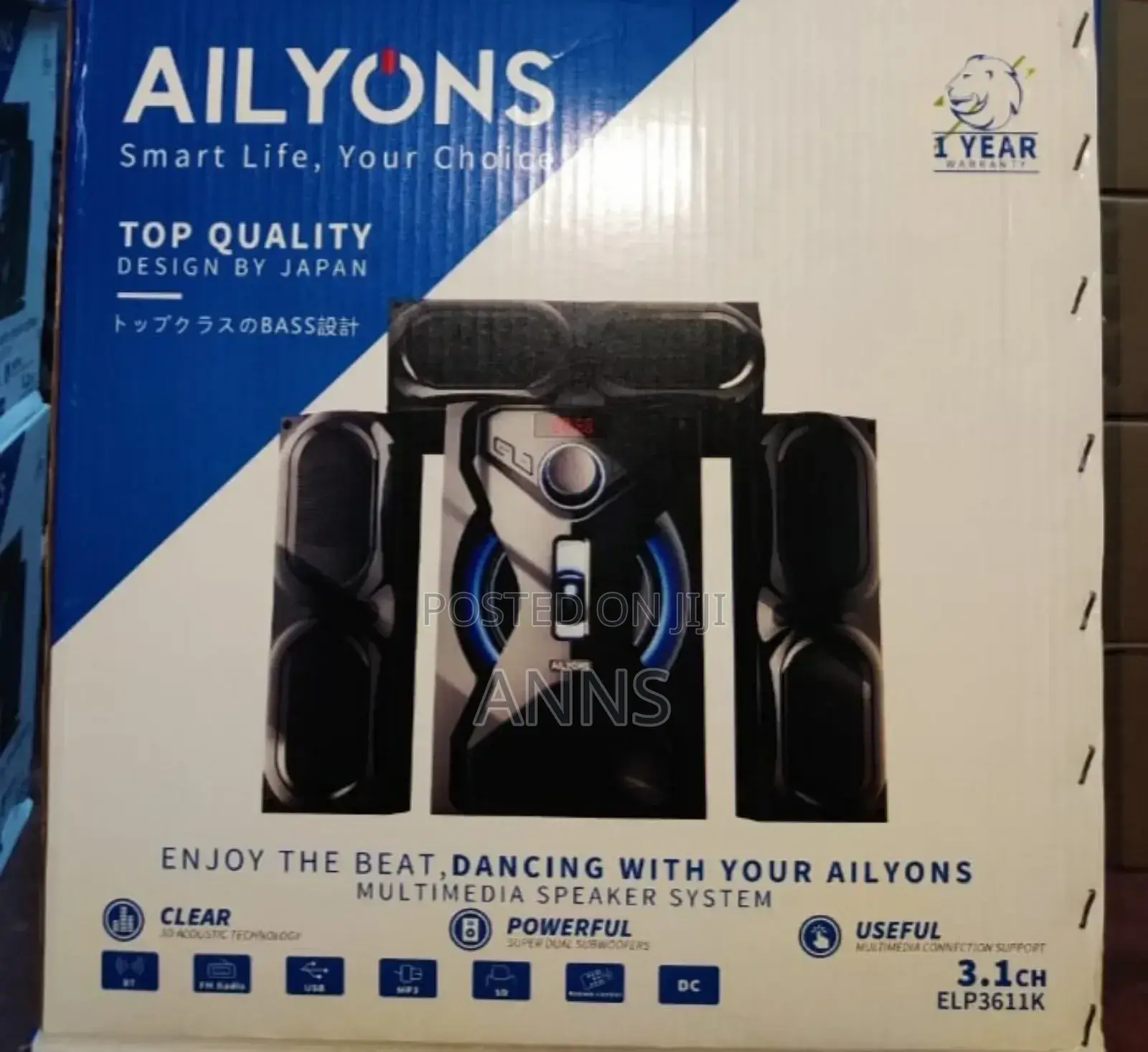 Ailyons 3.1 Powerful Multimedia Speaker