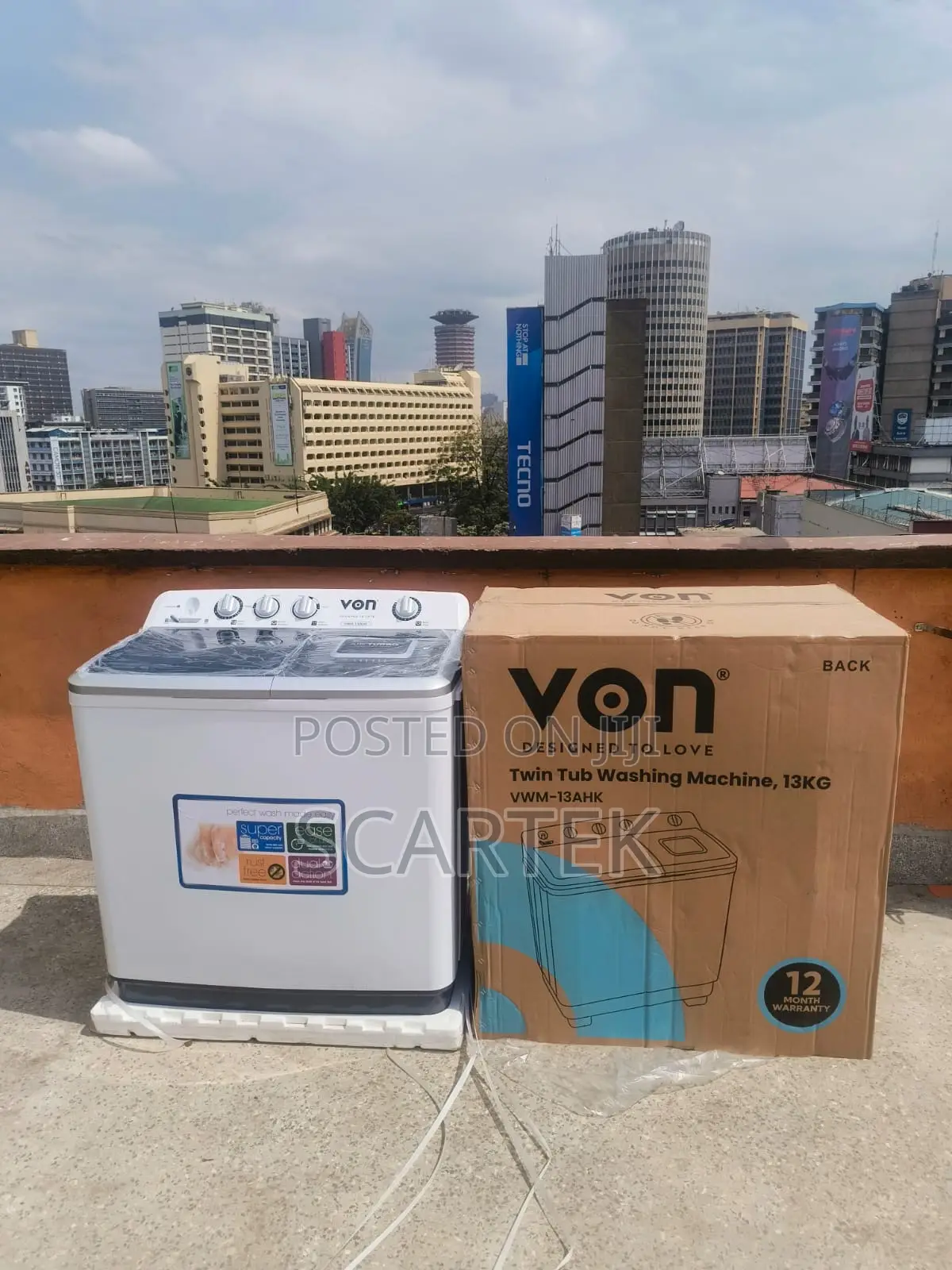 Von 13kg Twin Tub  Washing Machine