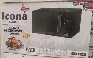 Icona 20L Black Digital Microwave