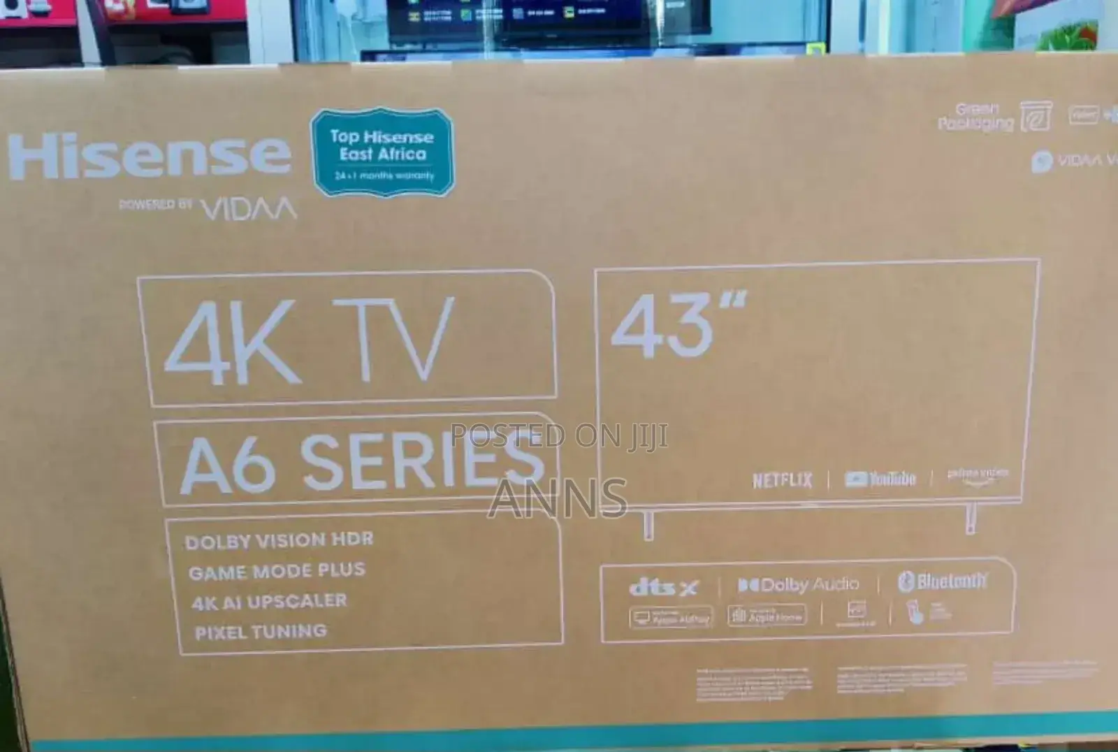 Hisense A6 43" Smart High Resolution Television