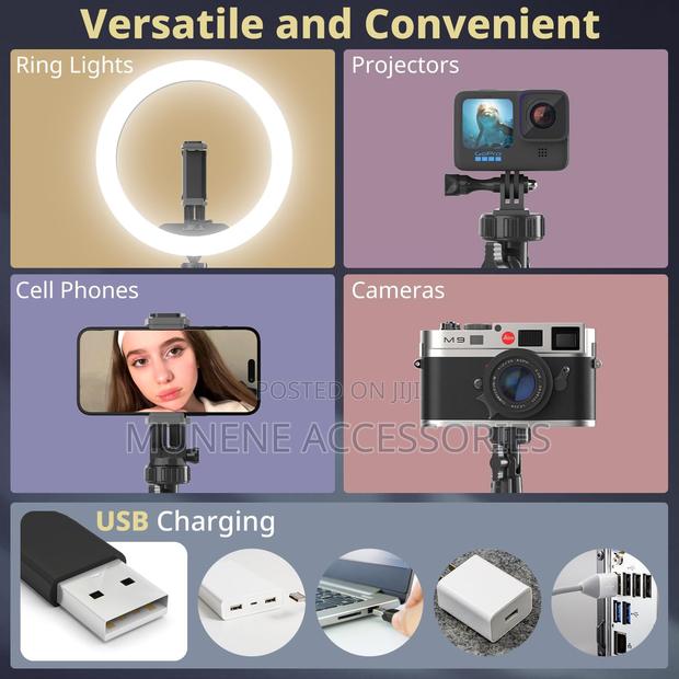 12inch Selfie Ring Light With 2.1meter Extendable Tripod Stand - thumbnail 2