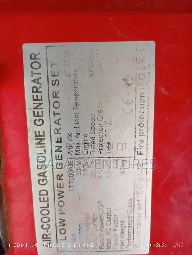 Generator Hire 6.5kva Aico - thumbnail 2