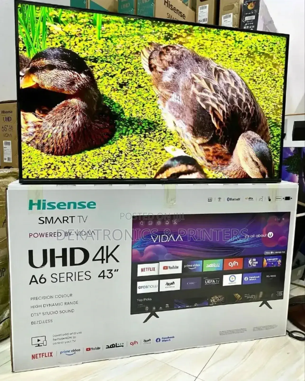 Hisense 43" Inch Smart A6 Uhd Frameless A6 Tv