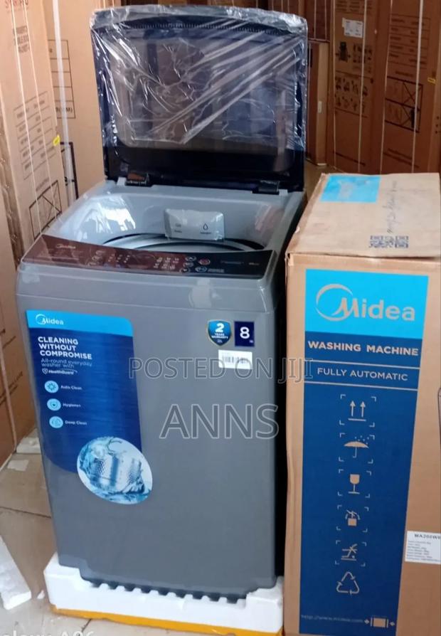 Midea 8kgs Fully Automatic Grey Top Load Washing Machine - main view