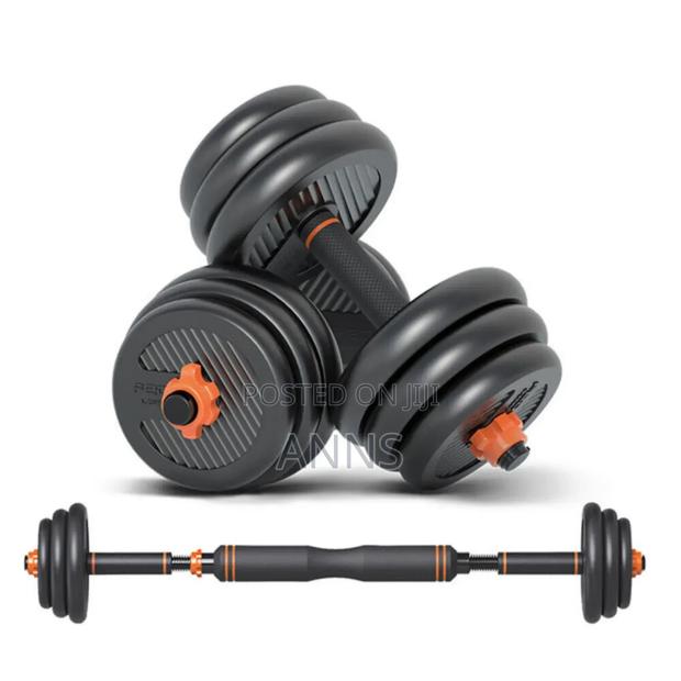 6 in 1 Best 30kgs Dumbells + Kettle Bell