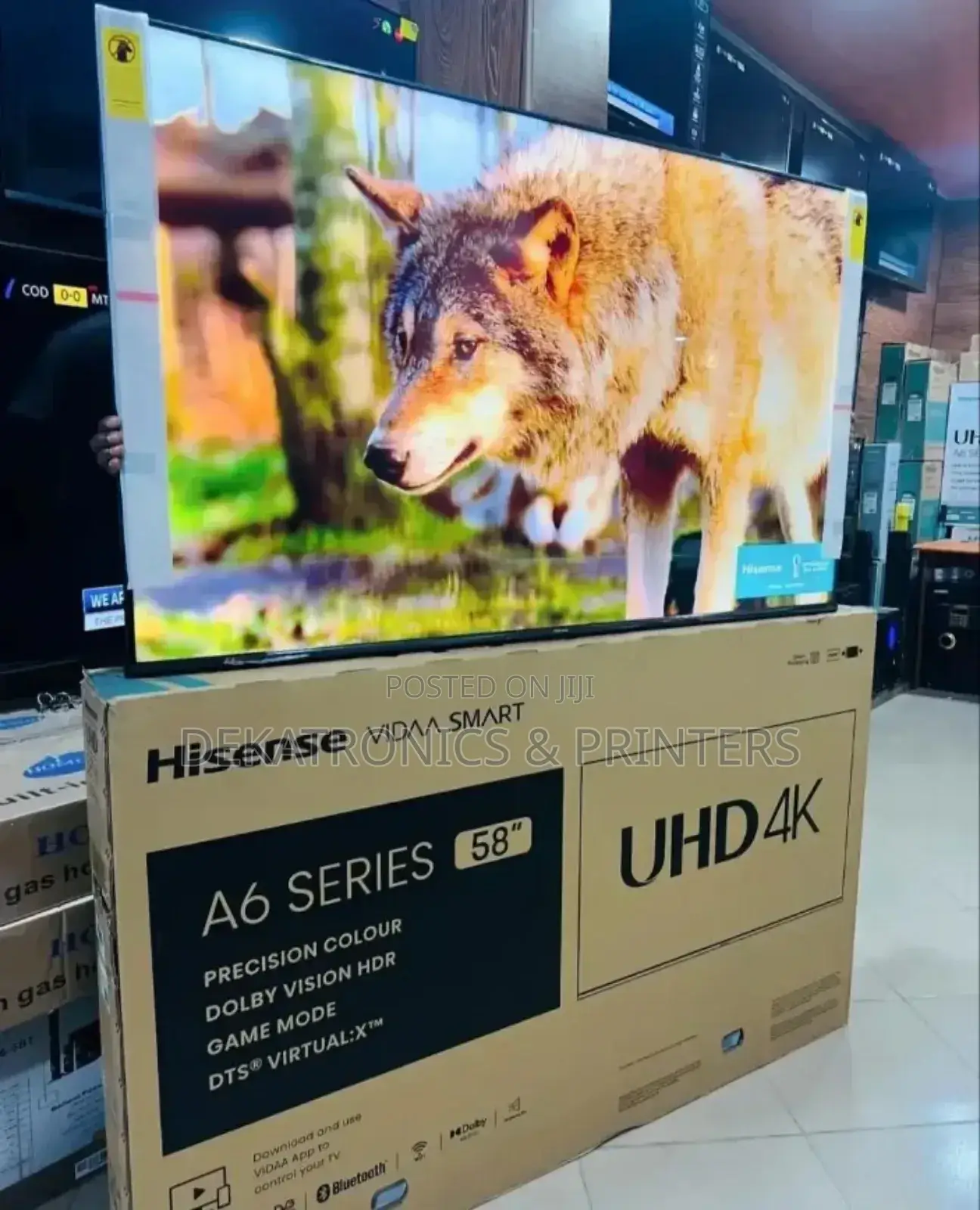 Hisense 58" Inch Smart Frameless Vidaa Tv