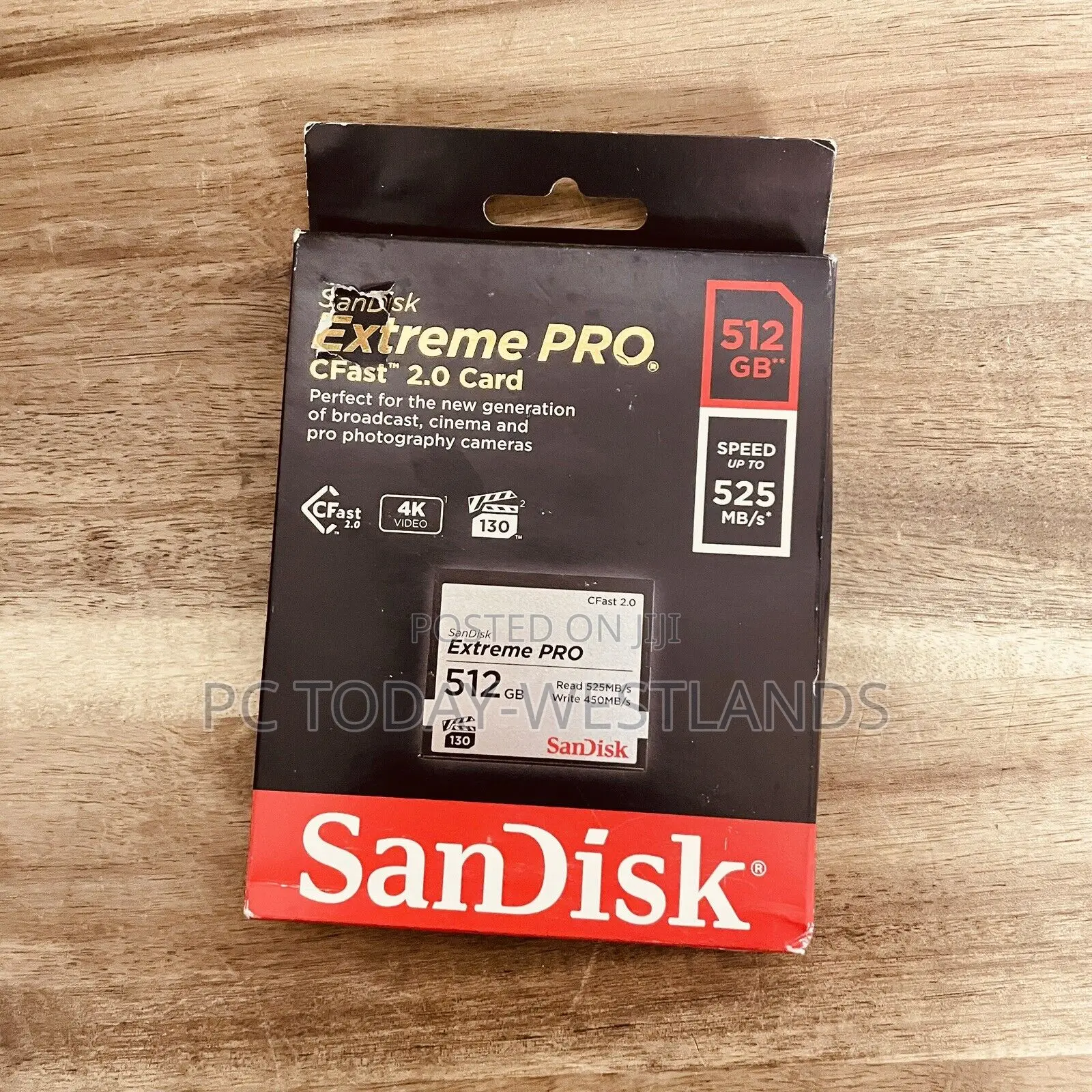 Sandisk 512gb Extreme Pro 525mb/S Cfast 2.0 SDCFSP-512g-G46d