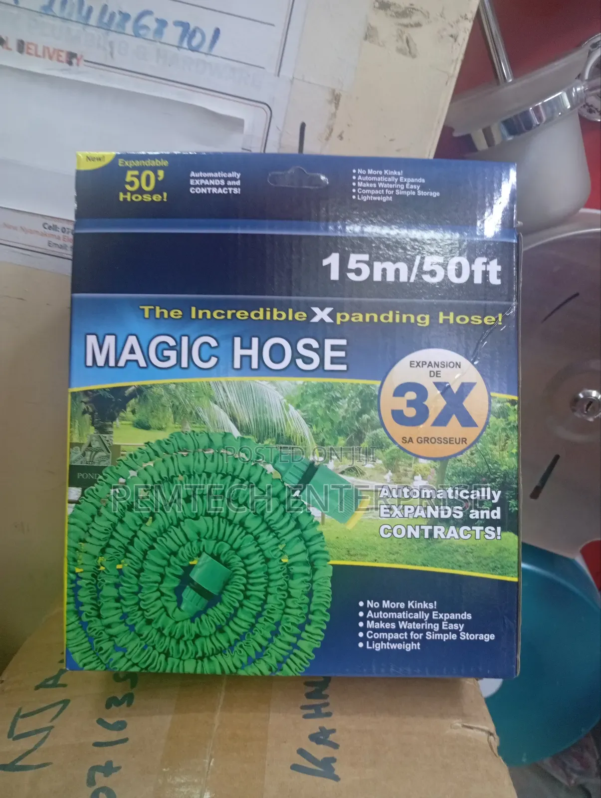 3 X Expandable Garden Hose Pipe With Spray Gun