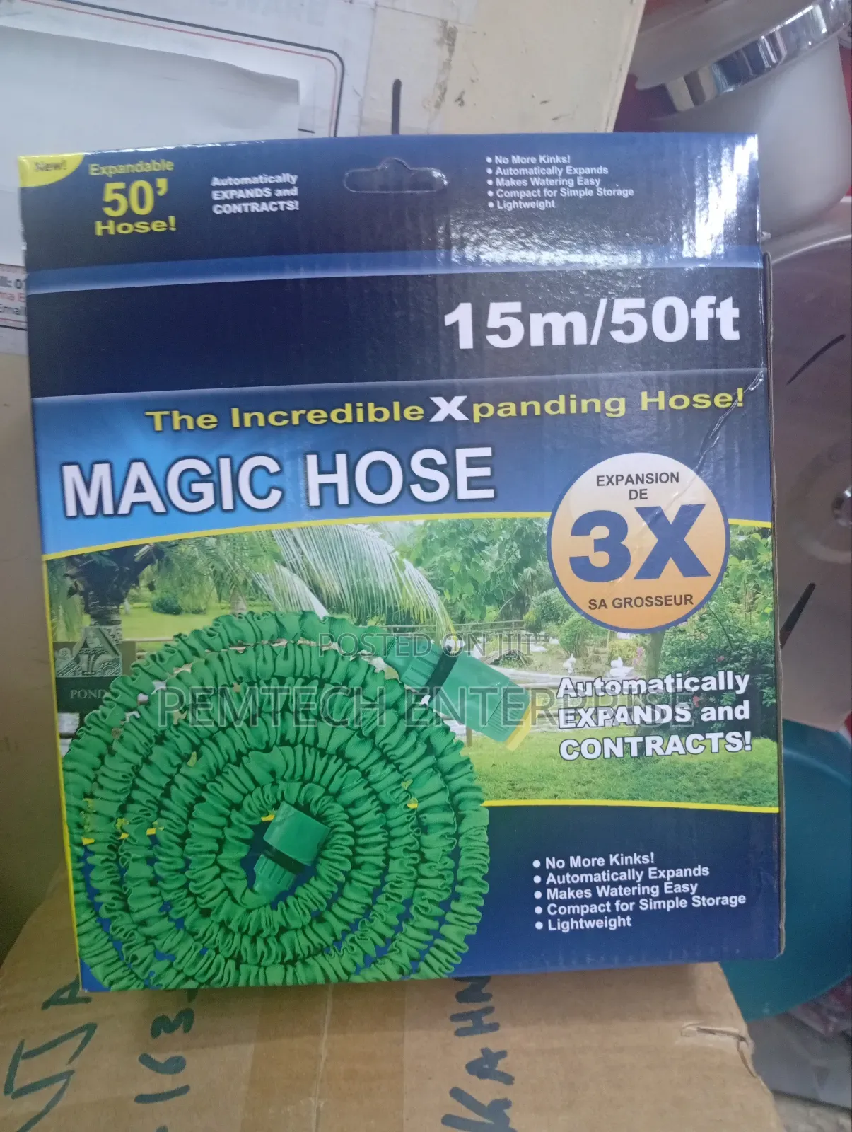 3 X Expandable Garden Hose Pipe With Spray Gun
