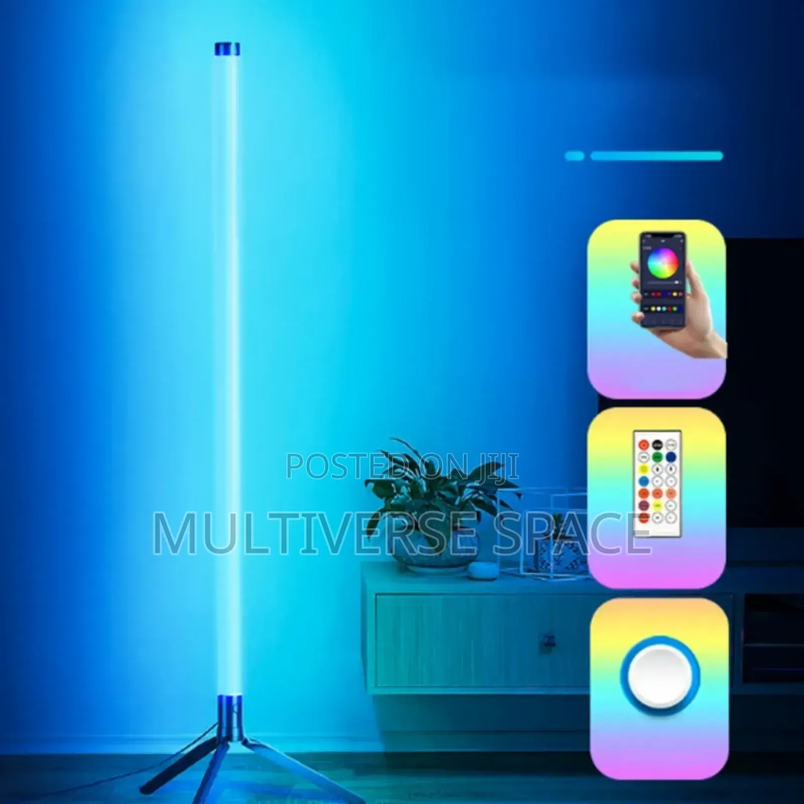 Led RGB Floor 110cm Lighting Corner Lamp With App Bluetooth