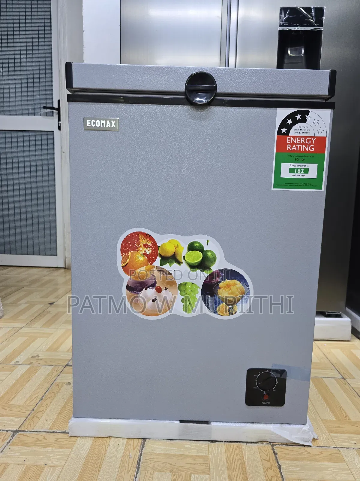 Chest Freezer 109L L Ecomax 109L Deep Freezer Grey
