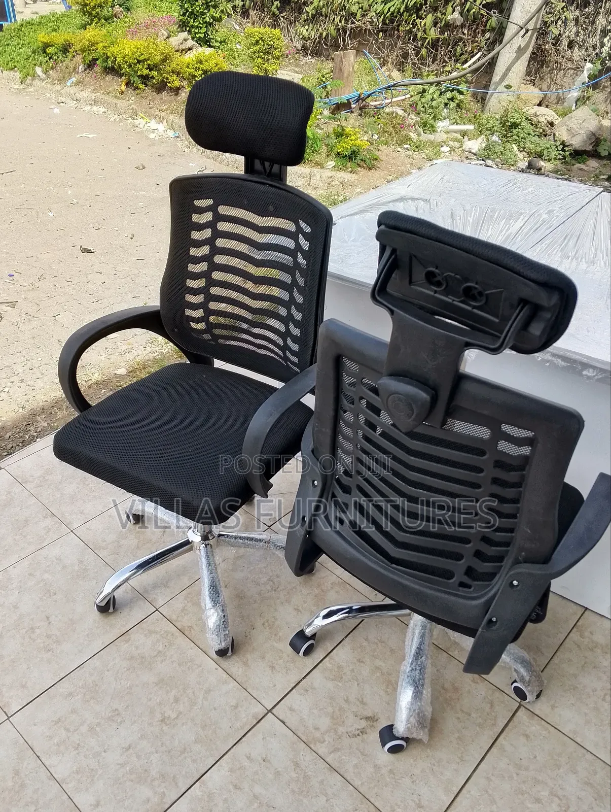 Mesh Back Office Chair/Headrest Chair