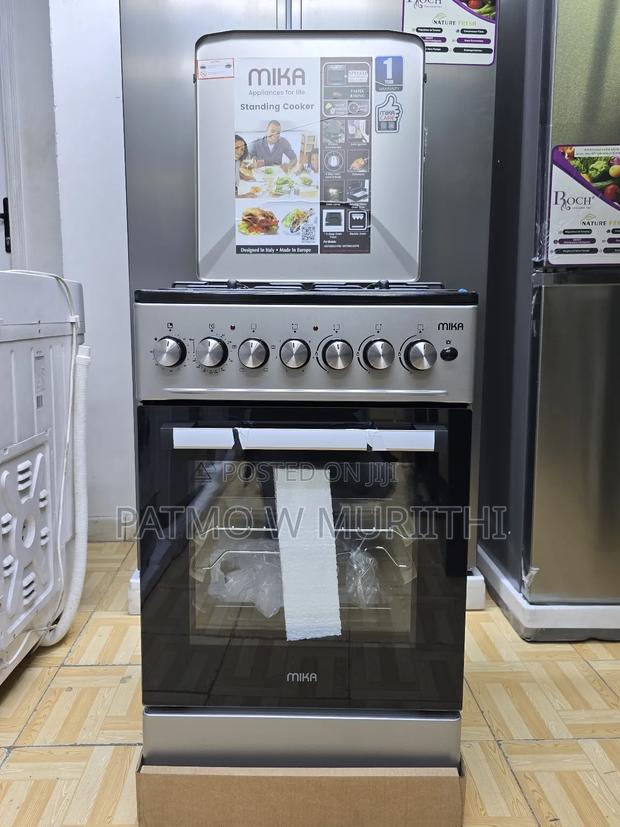 Mika Cooker 50×60 3G+1E , Electric Oven ,Silver