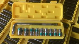 New 10pc Chrome Mechanical Hand Tool Socket Wrench - thumbnail 2