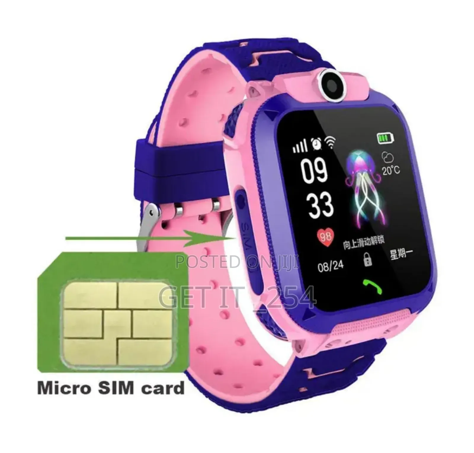 *Kids Smart Watch With SIM Card Slot