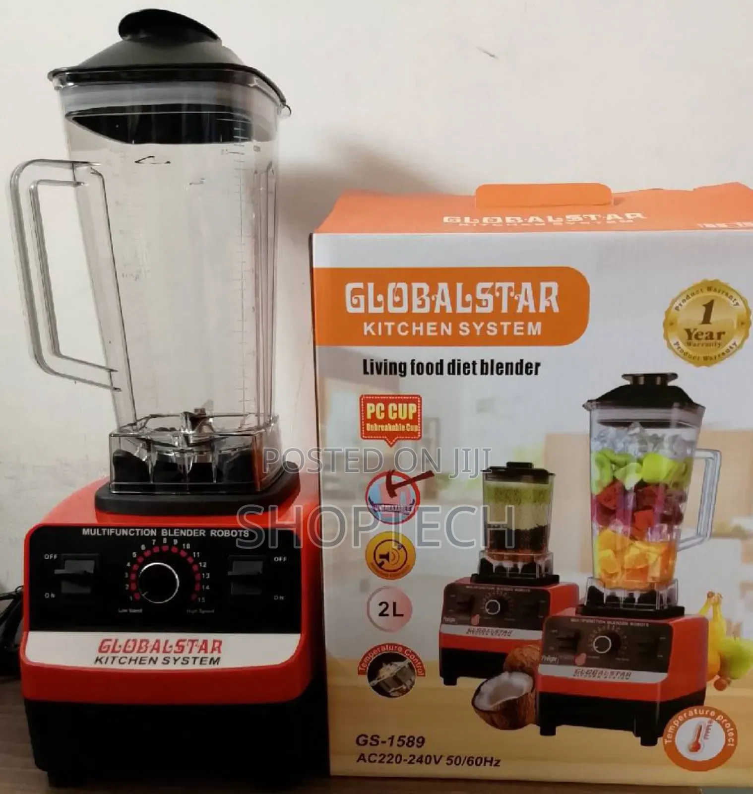 2 in 1 Globalstar Commercial Blender (Silvercrest Model)