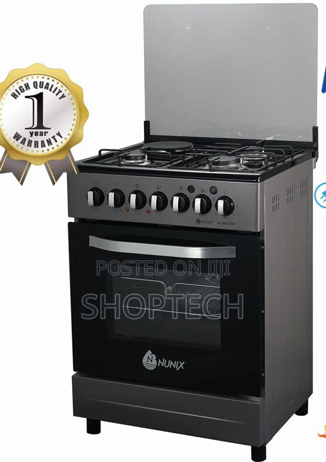 Nunix 60×60 3+1 Freestanding Cooker With Electric Oven