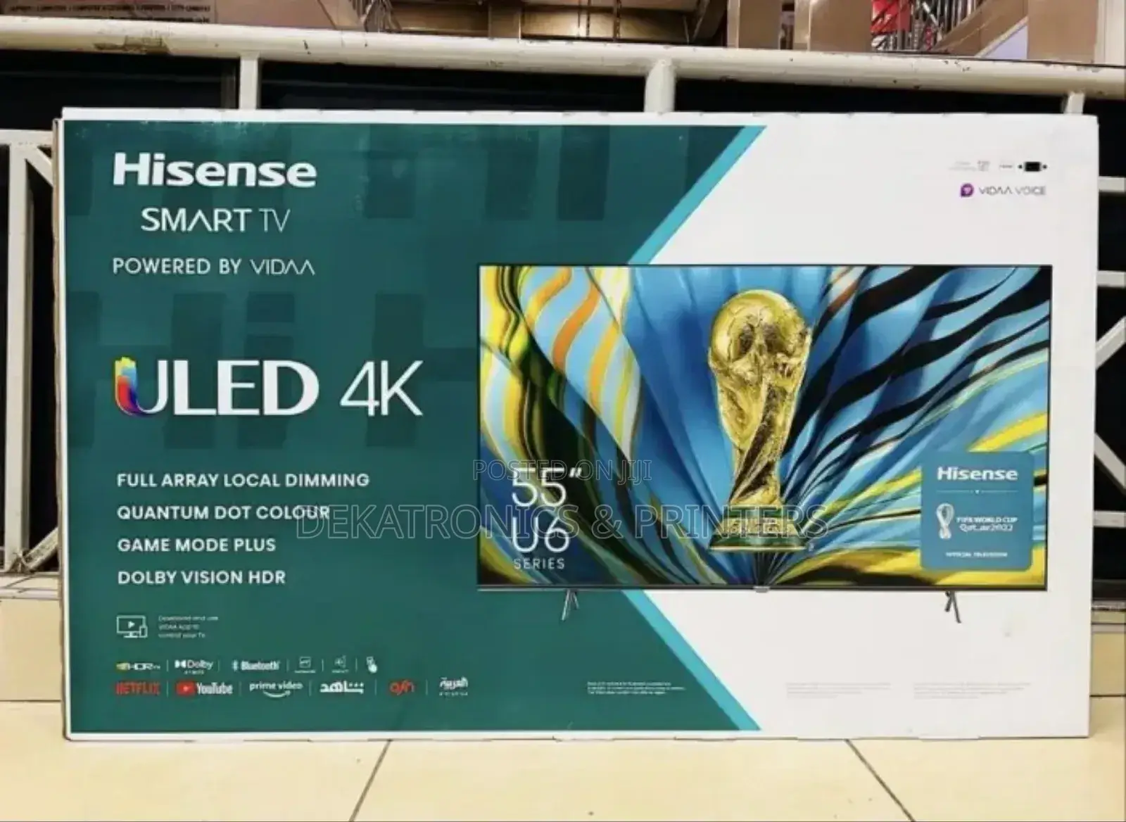 Hisense 55" Inch Smart Uhd U6 Uled Tv