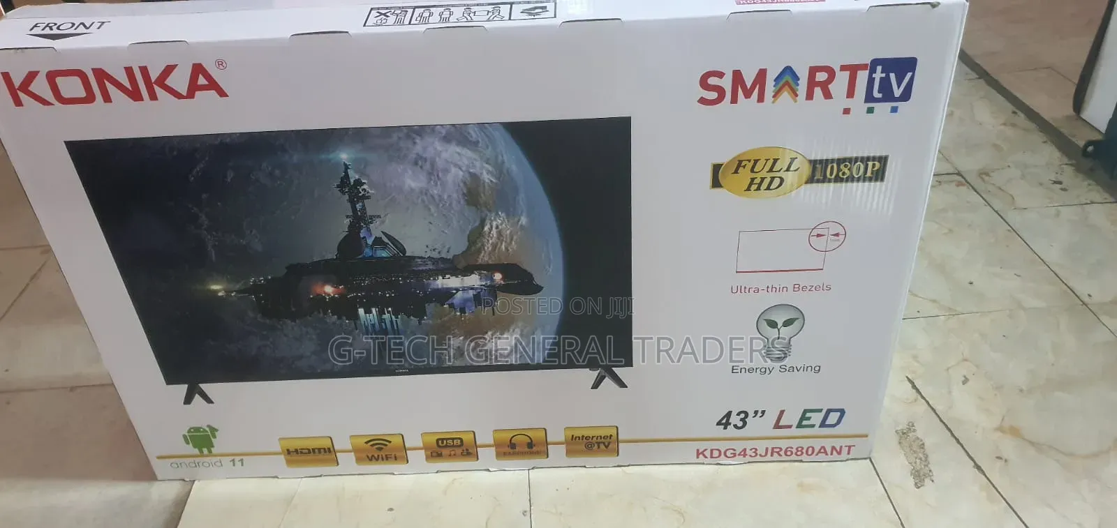 Konka 43inch 1080 Frameless FHD Smart Android Tv