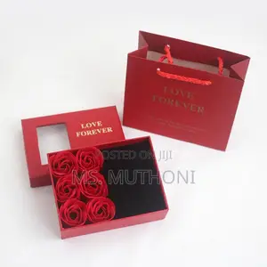 Jewellery Rose Gift Package Set -Box +Gift Bag*