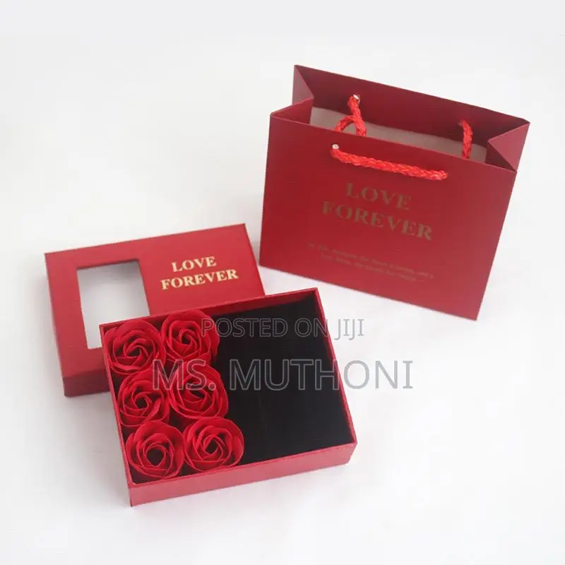 Jewellery Rose Gift Package Set -Box +Gift Bag*