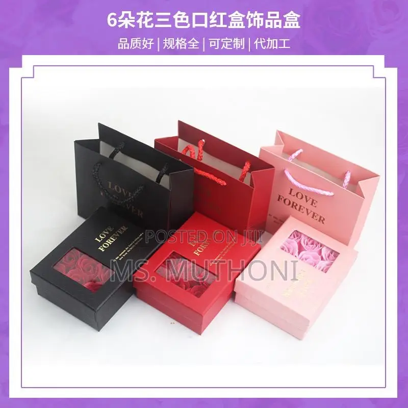 Jewellery Rose Gift Package Set -Box +Gift Bag*