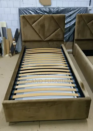 Single Beds With Fabric Finish
