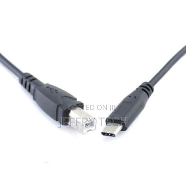 USB B to USB C Printer Cable Type C for Digital Piano MIDI - thumbnail 2