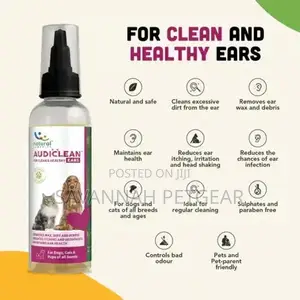 AUDICLEAN Ear Cleaning Solution for Dogs, Cats, 90ml