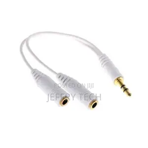 3.5mm Stereo Male Plug to Dual Female Jack Audio Extension