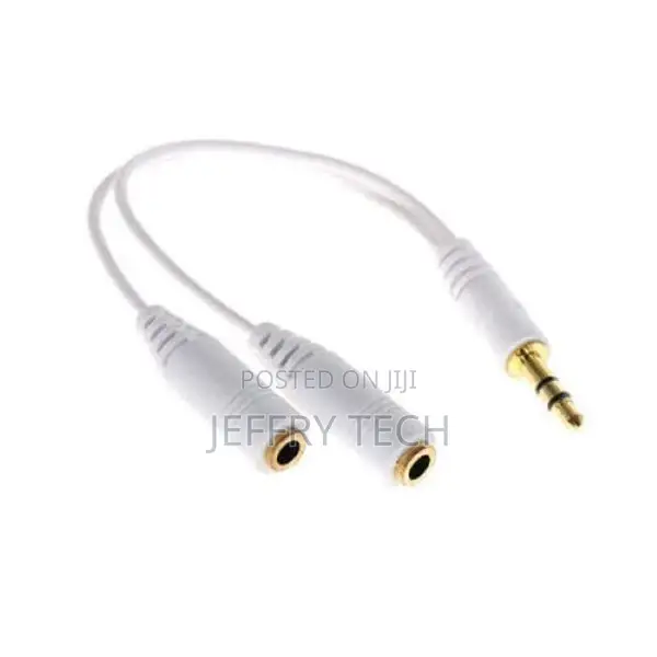 3.5mm Stereo Male Plug to Dual Female Jack Audio Extension