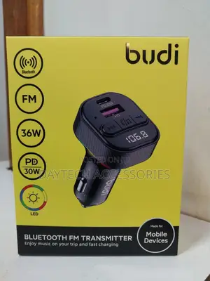 Budi Car Bluetooth Fm Transmitter Stable Connection Modulat